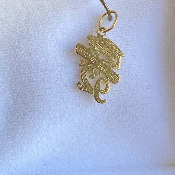 14K class of 92 graduation cap diploma charm - Picture 5 of 5